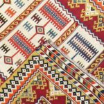 4’4”x9’6” Persian Kilim Ivory Wool Hand-Knotted Rug - Image 4