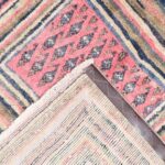 3’x3’2” Persian Hamedan Wool Hand-Knotted Rug - Image 4