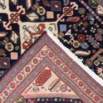 3’6”x5’ Persian Tabriz Navy Wool Hand-Knotted Rug - Image 4