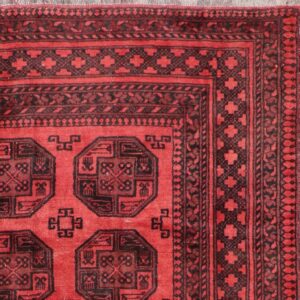 7’5”x9’10” Persian Traditional Red Wool Hand-Knotted Rug