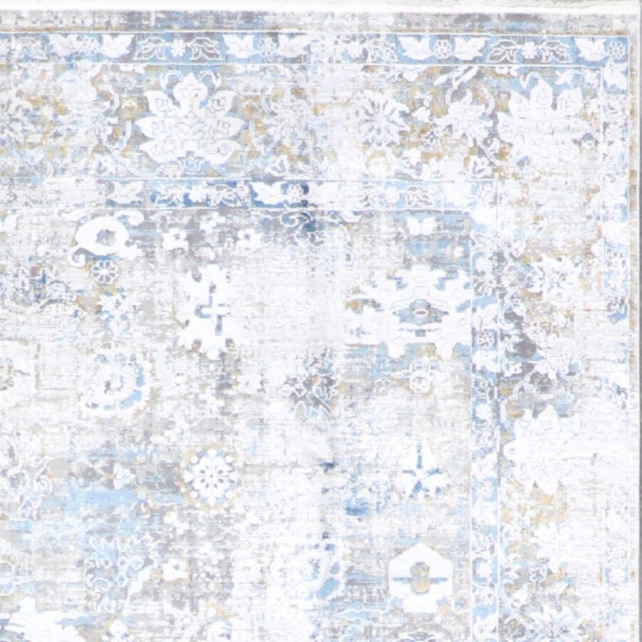 7’8”x11’1” Transitional Gray Wool & Silk Hand-Finished Rug - Direct Rug Import | Rugs in Chicago, Indiana,South Bend,Granger