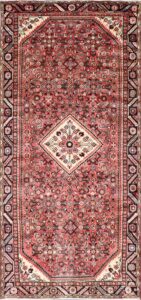 5’2”x11’2” Traditional Red Persian Wool Hand-Knotted Runner