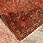 4’5”x6’7” Tribal Persian Antique Red Wool Hand-Knotted Rug - Image 5
