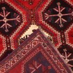 6’x9’1” Traditional Red Wool Hand-Knotted Rug - Image 4