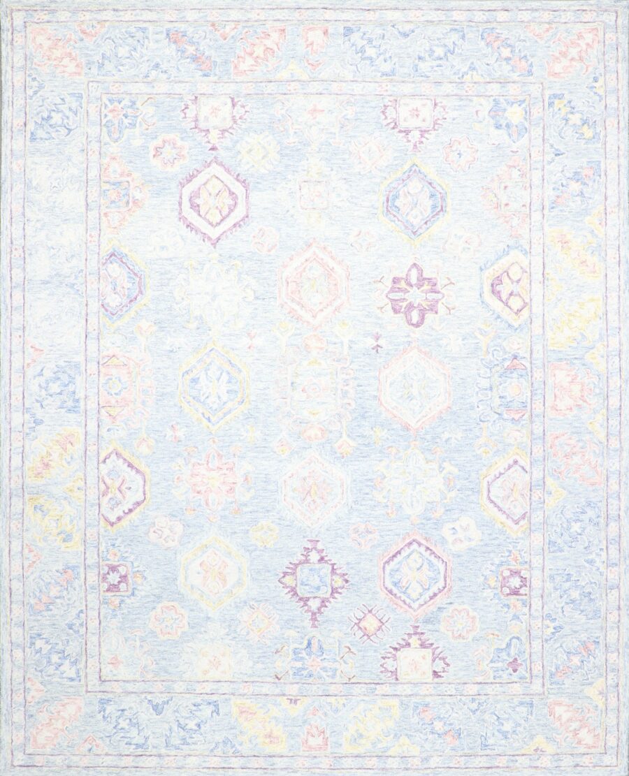 8'1"x10' Decorative Blue Wool Hand-Tufted Rug - Direct Rug Import | Rugs in Chicago, Indiana,South Bend,Granger