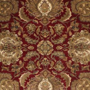 9’8”x9'8" Decorative Red Wool Hand-Knotted Rug