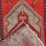 4’1”x10’2” Tribal Red Persian Wool Hand-Knotted Runner - Image 4