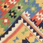 3’5”x5’ Persian Kilim Red Wool Hand-Knotted Rug - Image 4