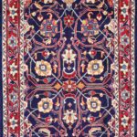 3’11”x13’4” Traditional Navy Persian Wool Hand-Knotted Runner - Image 2