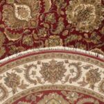 9’8”x9'8" Decorative Red Wool Hand-Knotted Rug - Image 4