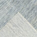 8'x10'1" Contemporary Blue Wool Hand-Knotted Rug - Image 4