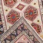 3’3”x11’4” Tribal Brown Persian Wool Hand-Knotted Rug - Image 4