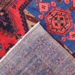 7'5"x10'7" Persian Tribal Red Wool Hand-Knotted Rug - Image 4