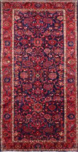 5’7”x11’ Traditional Red Persian Wool Hand-Knotted Runner