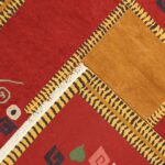 8'1"x10'1" Contemporary Tibetan Red Wool Hand-Knotted Rug - Image 4