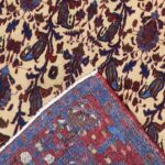 4’9”x6’8” Tribal Ivory Persian Wool Hand-Knotted Rug - Image 4