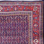 6’11”x10’6” Persian Traditional Navy Wool Hand-Knotted Rug - Image 2