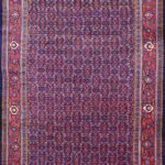6’11”x10’6” Persian Traditional Navy Wool Hand-Knotted Rug