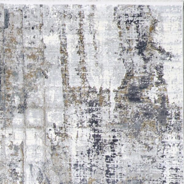 7’9”x9’9” Transitional Gray Wool & Silk Hand-Finished Rug - Direct Rug Import | Rugs in Chicago, Indiana,South Bend,Granger