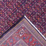 6’11”x10’6” Persian Traditional Navy Wool Hand-Knotted Rug - Image 4