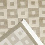 5’x8’ Contemporary Green Wool Hand-Knotted Rug - Image 4