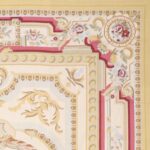 8’11”x12’2” Aubusson Ivory Wool Hand-Knotted Rug - Image 2