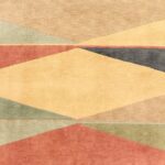 9’3”x9'3" Contemporary Green Tibet Wool Hand-Knotted Rug - Image 2