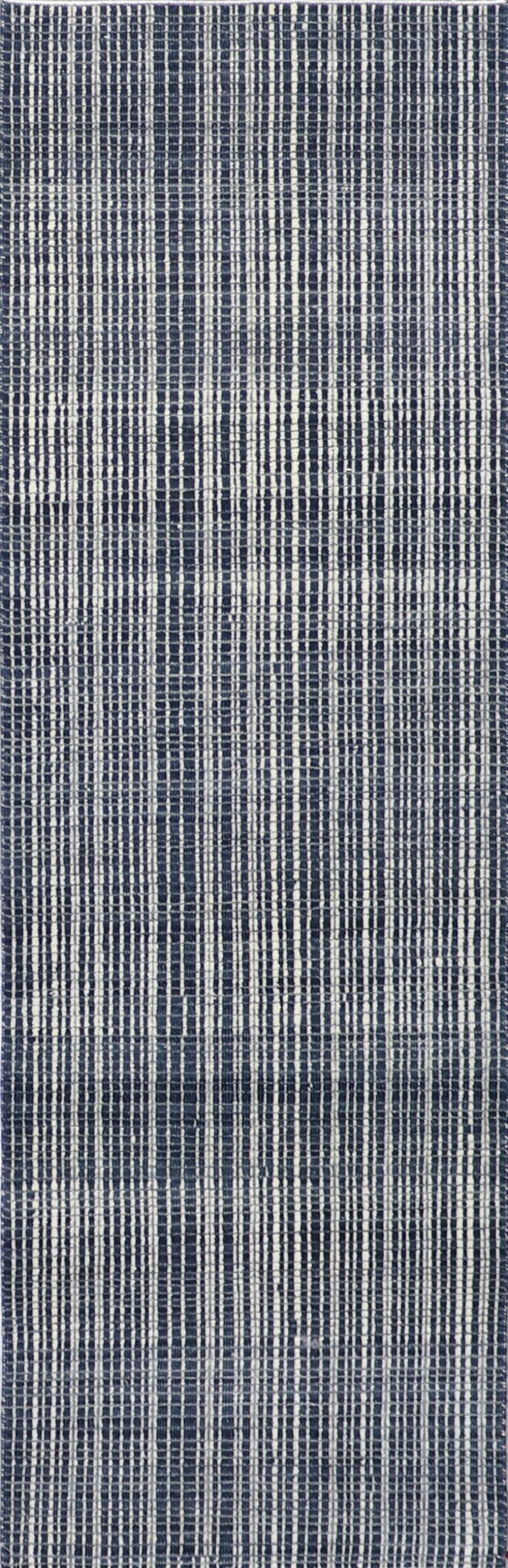 2’7”x7’11” Contemporary Navy Wool Hand-Knotted Rug - Direct Rug Import | Rugs in Chicago, Indiana,South Bend,Granger