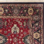 6'1"x9'5" Traditional Harati Red Wool Hand-Knotted Rug - Image 2