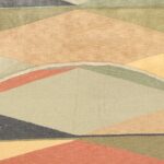 9’3”x9'3" Contemporary Green Tibet Wool Hand-Knotted Rug - Image 4