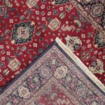 6'1"x9'5" Traditional Harati Red Wool Hand-Knotted Rug - Image 4