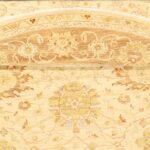 8’10”x8’10" Decorative Ivory Hand-Spun Wool Hand-Knotted Rug - Image 5