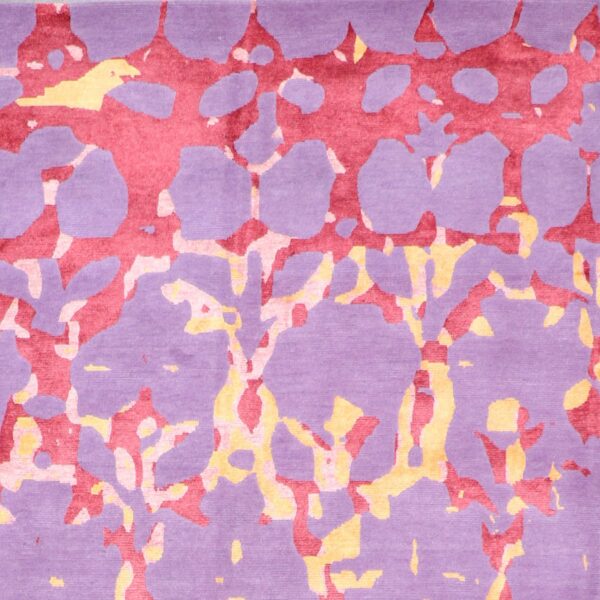 9’x12’2” contemporary Nepal Purple Wool & Silk Hand-Knotted Rug - Direct Rug Import | Rugs in Chicago, Indiana,South Bend,Granger