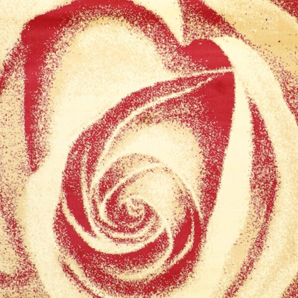 6’6”x9’6” Contemporary Gold & Red Hand-Finished Rug - Direct Rug Import | Rugs in Chicago, Indiana,South Bend,Granger