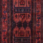 4’7”x11’4” Traditional Navy Persian Wool Hand-Knotted Runner