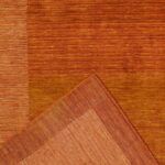 5’8”x8’11” Contemporary Rust Wool Hand-Knotted Rug - Image 4