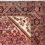 5’2”x10’3”. Traditional Red Persian Wool Hand-Knotted Runner - Image 3