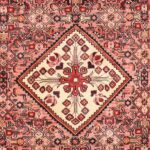 5’2”x10’3”. Traditional Red Persian Wool Hand-Knotted Runner - Image 2