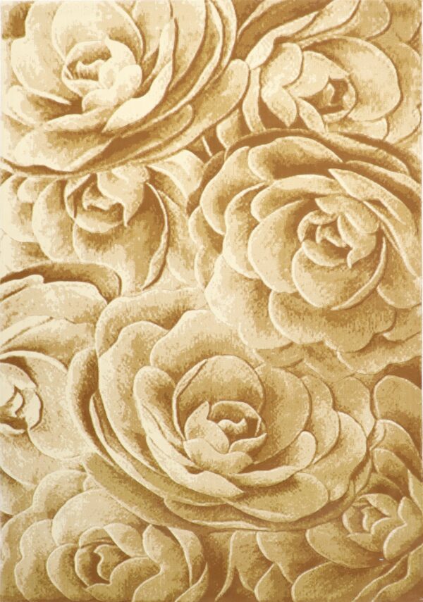 6’7”x9’6” Decorative Ivory & Gold Hand-Finished Rug - Direct Rug Import | Rugs in Chicago, Indiana,South Bend,Granger