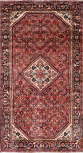 5’3”x10’3” Traditional Rust Persian Wool Hand-Knotted Runner