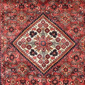 5’3”x10’3” Traditional Rust Persian Wool Hand-Knotted Runner