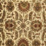 9’x9' Traditional Ivory Wool Hand-Knotted Rug - Image 2