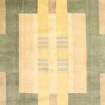 8'x10' Contemporary Tibetan Green Wool Hand-Knotted Rug - Image 2