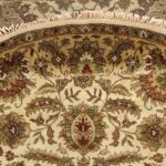 9’x9' Traditional Ivory Wool Hand-Knotted Rug - Image 5