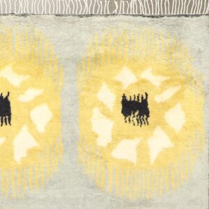 8'2"x10'2" Moroccan Gray Wool Hand-Knotted Rug