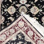 2’5”x8’ Traditional Black Tabriz Wool & Silk Hand-Knotted Runner - Image 4