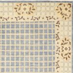 8'1"x10'1" Decorative Overall Blue-Gray Wool Hand-Knotted Rug - Image 3