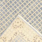 8'1"x10'1" Decorative Overall Blue-Gray Wool Hand-Knotted Rug - Image 4