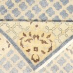 8'1"x10'1" Decorative Overall Blue-Gray Wool Hand-Knotted Rug - Image 5