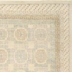 8'x10' Traditional Beige Oushak Wool Hand-Knotted Rug - Image 3